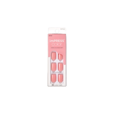Kiss imPRESS color veštački nokti - pretty pink