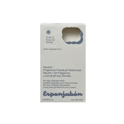 Esponjabon 2u1 sunđer i sapun - neutral - 120g