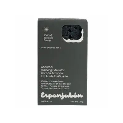 Esponjabon 2u1 sunđer i sapun sa aktivnim ugljem - 120g
