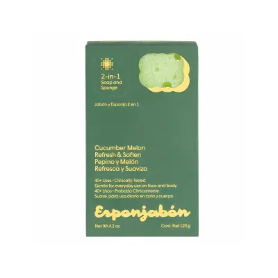 Esponjabon 2u1 sunđer i sapun sa krastavcem i dinjom - 120g