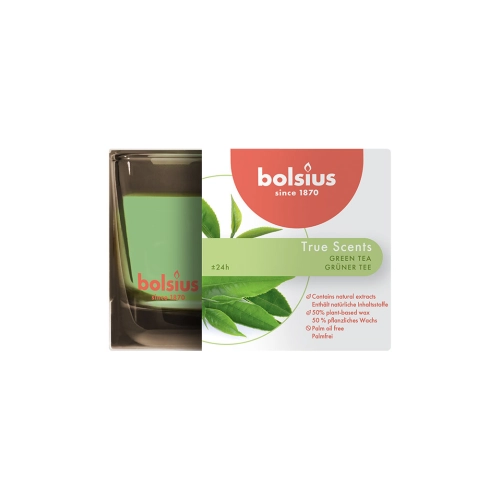 Bolsius mirisna sveća u časi – zeleni čaj 63/90