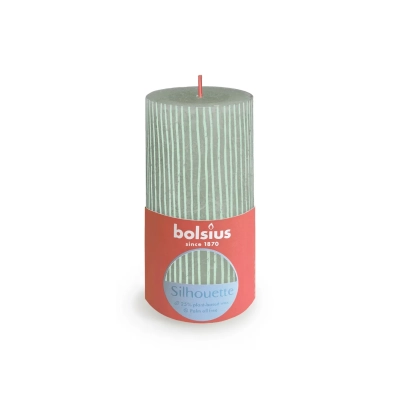 Bolsius rustik sveća – jade green 130/38
