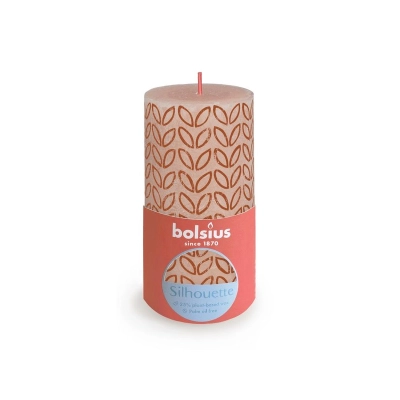 Bolsius rustik sveća – misty pink  130/68