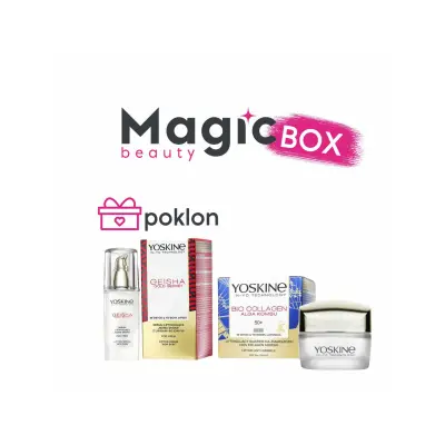 Yoskine anti age box - Bio Collagen dnevna krema + Geisha serum NA POKLON