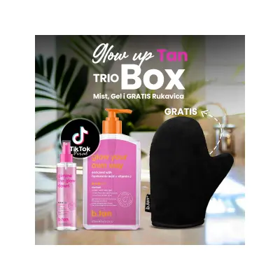 Glow Up Tan Trio BOX  – Mist, Gel i GRATIS Rukavica