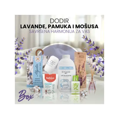 Dodir lavande, pamuka i mošusa Box — Savršena harmonija za vas