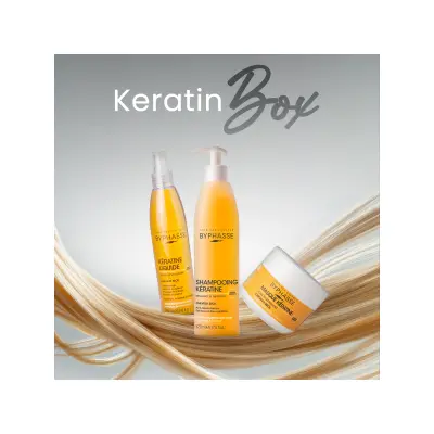 Keratin Box - šampon, maska i sprej za kosu