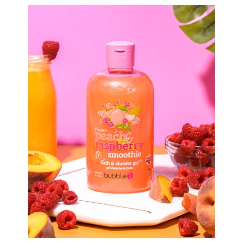 Bubble T gel za tuširanje sa mirisom breskve i maline 500 ml