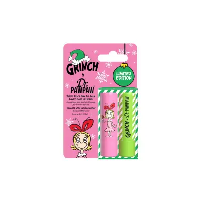 DPP x The Grinch Candy Cane Lip Scrub & Peach Pink Balzam za usne Duo