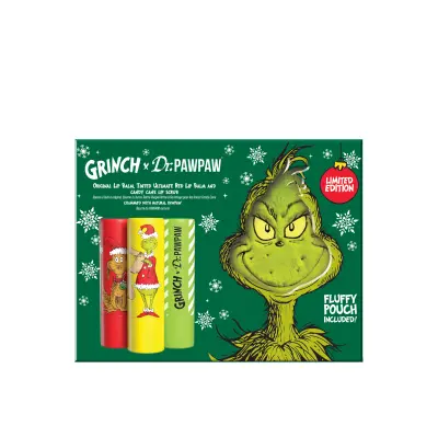 DPP x The Grinch Ultimate Red, Candy Cane Lip Scrub & Original Balzam za usne - poklon set