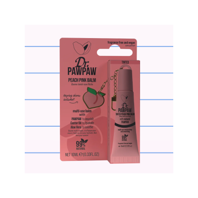 Dr. Paw Paw Balzam za usne Peach Pink sa priveskom 10ml