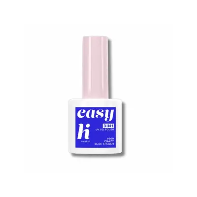 Hi Hybrid 3u1 UV gel lak - crazy blue splash #609