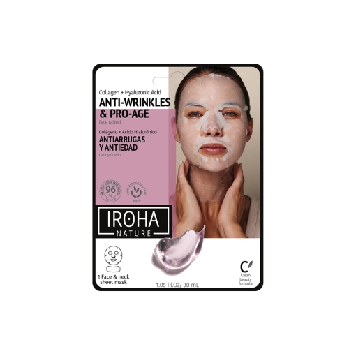 Iroha Nature anti-age maska za lice i vrat sa kolagenom 30 ml