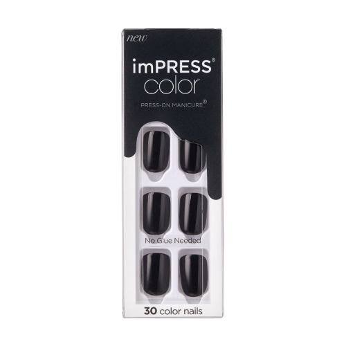 ImPRESS color veštački nokti – all black