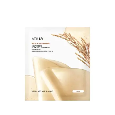 Anua Rice 70 Glow Kolagen Maska 38g