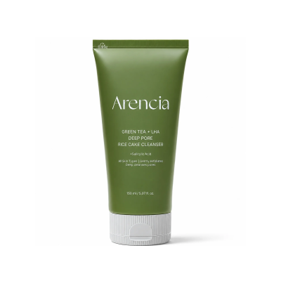 Arencia Salicylic Acid Green Tea LHA Deep Pore Rice Cake Cleanser 150ml