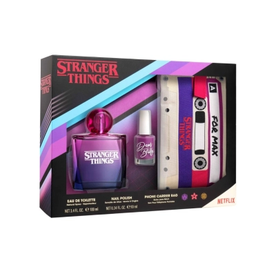 Netflix Stranger Things poklon set edt 100 ml + lak za nokte + torba za mobilni