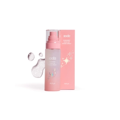 soda make up SHIMMERY MAKE UP FIXING SPRAY #fixit