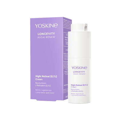 Yoskine Longevity noćna krema sa retinalom [0,1%] i aktivatorom proteina mladosti 30ml
