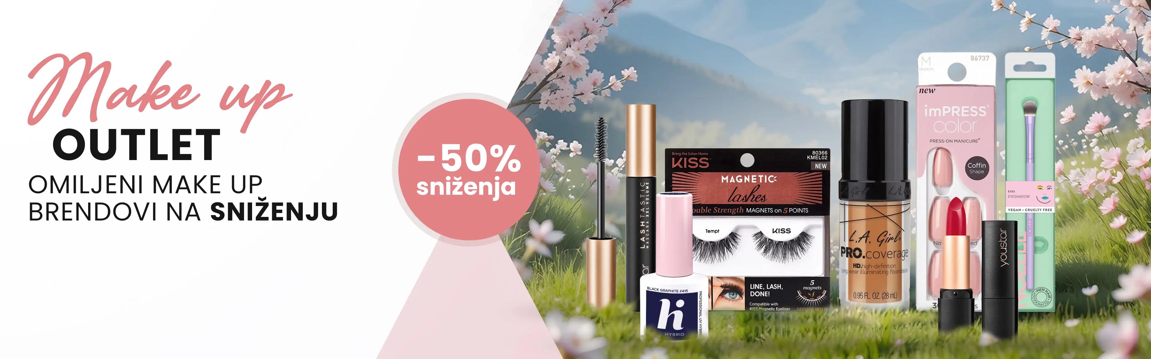 ŠMINKA NA 50%, outlet